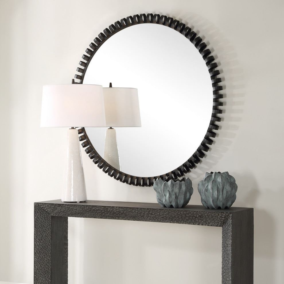 Uttermost Corona Modern Round Mirror