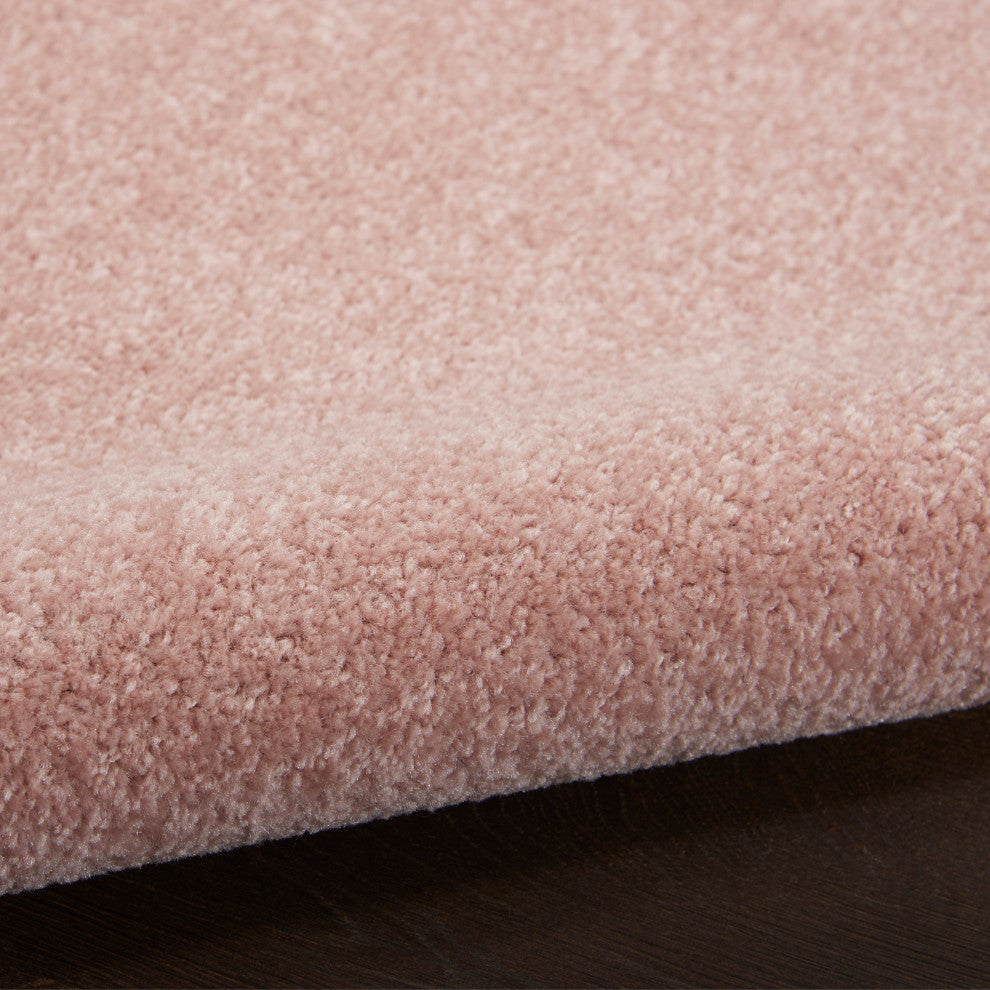 Nourison Essentials 6' x Round Pink Outdoor Area Rug