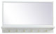 Elegant Decor MR503421WH Entryway mirror with shelf 34 inch x 21 inch in white