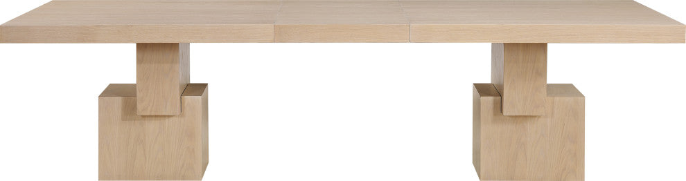 Anzio Oak Veneer Dining Table, Oak