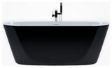 Kube Ovale 67'' Free Standing Bathtub, Black