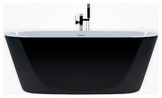 Kube Ovale 67'' Free Standing Bathtub, Black