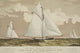 Sloop Yachts Mischief and Atalanta in The Race For "The America Cup"