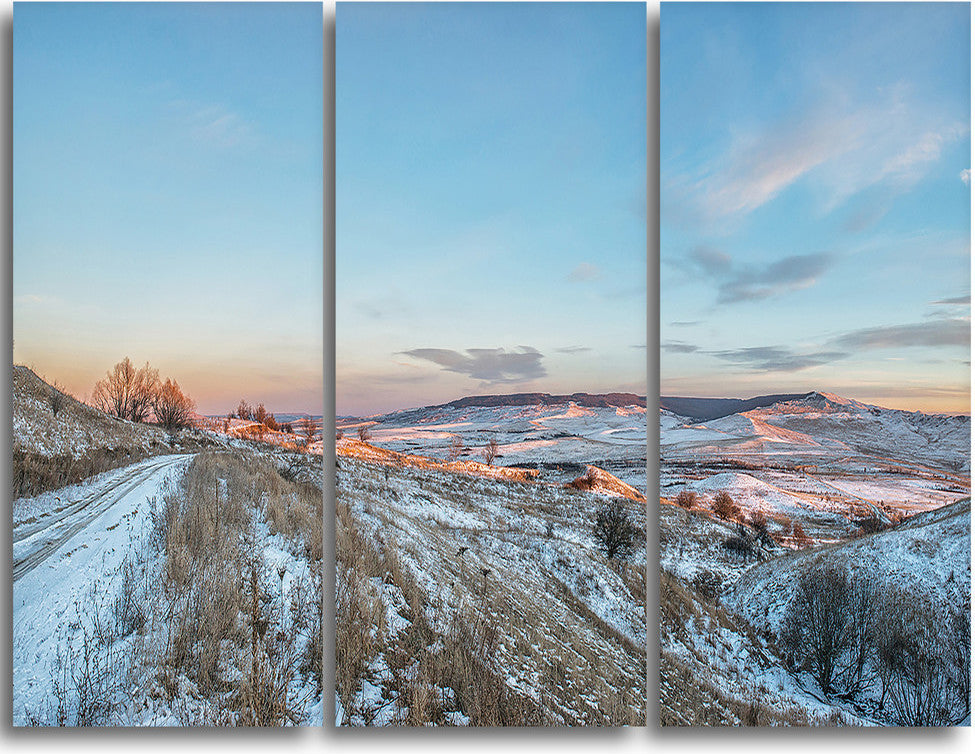 "Stavropol Region North Caucasus" Metal Wall Art, 3 Panels, 36"x28"