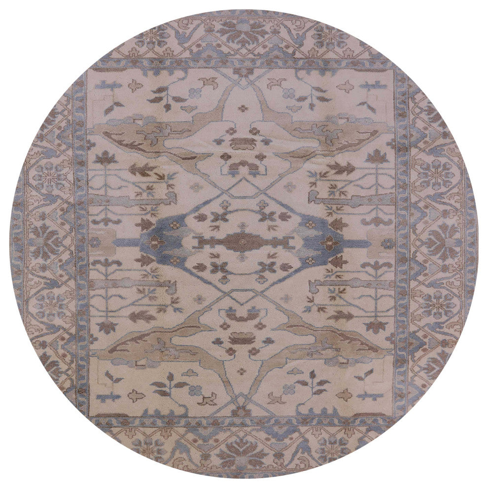 Ahgly Company Indoor Round Mid-Century Modern Area Rugs, 4' Round