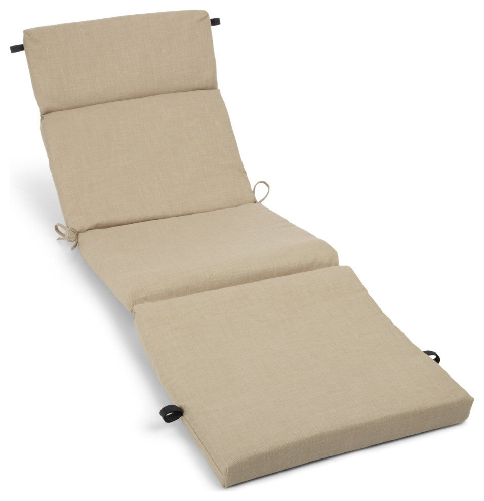 72" Outdoor Chaise Lounge Cushion, Sandstone