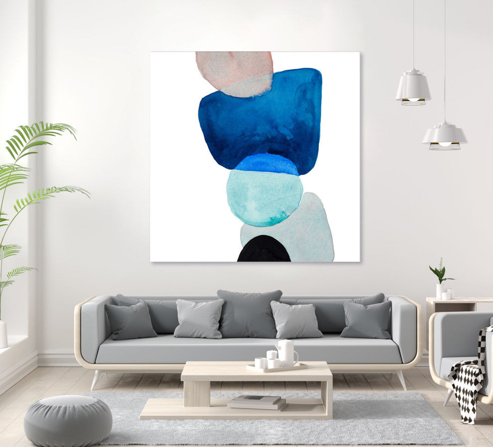 Head Over Heels Abstract I - 54 x 54 by Lanie Loreth