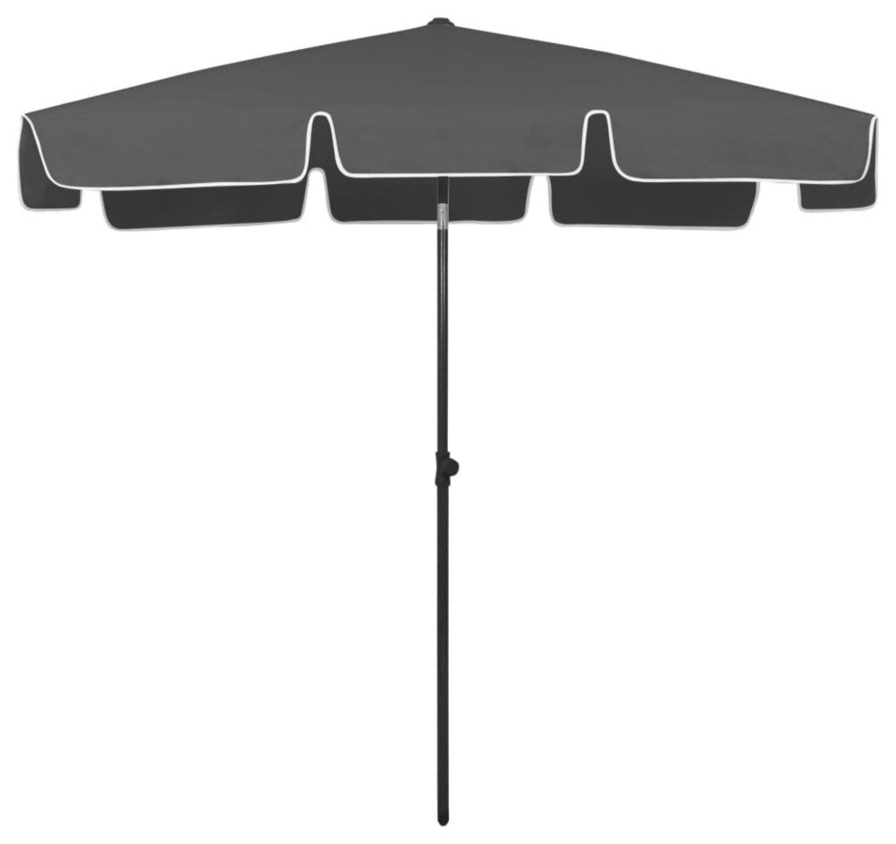 Vidaxl Beach Umbrella Anthracite 78.7"x49.2"