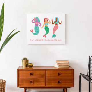 Mermaid Friends 20x16 Canvas Wall Art