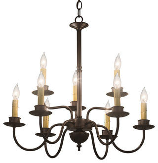 24 Wide Ean 2 Tier 9 LT Chandelier