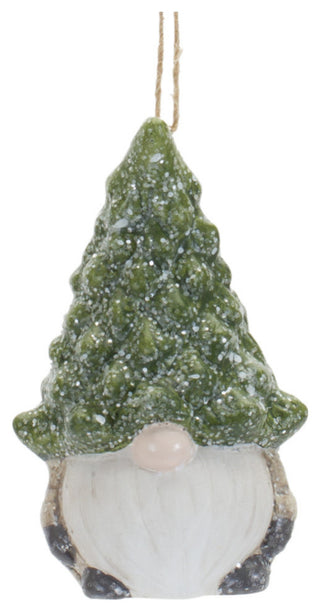 Gnome With Tree Hat Ornament, 6-Piece Set