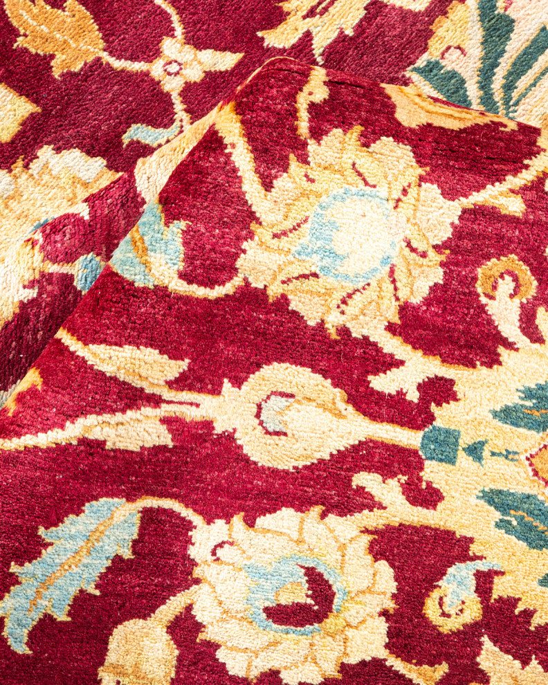 Mogul, One-of-a-Kind Hand-Knotted Area Rug Red, 6'2"x8'8"