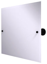Shadwell Frameless Landscape Beveled Edge Tilt Mirror, Matte Black