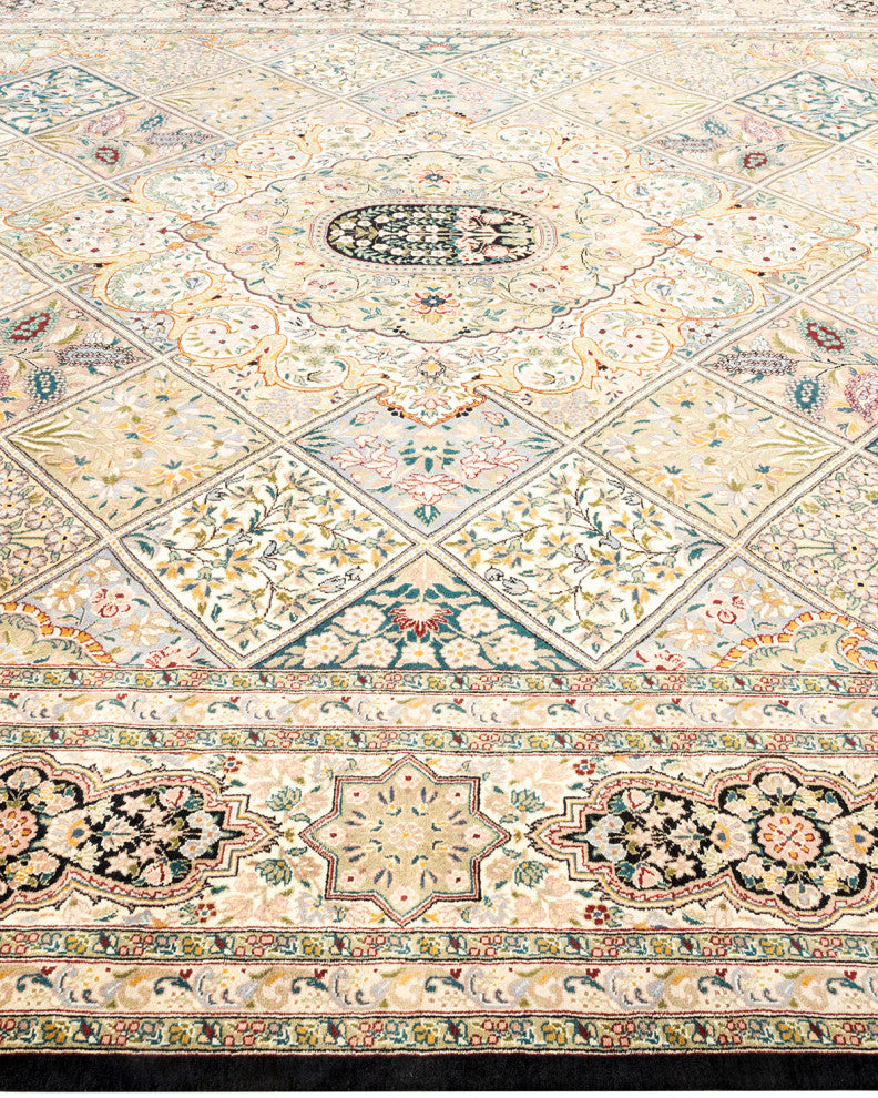 Ngwesaung One-of-a-Kind Hand-Knotted Area Rug Black, 8'2"x10'6"