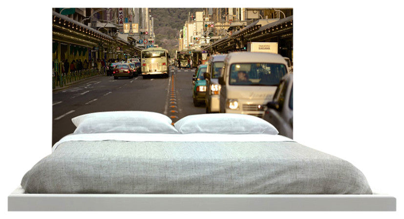 "Japanese City" Headboard