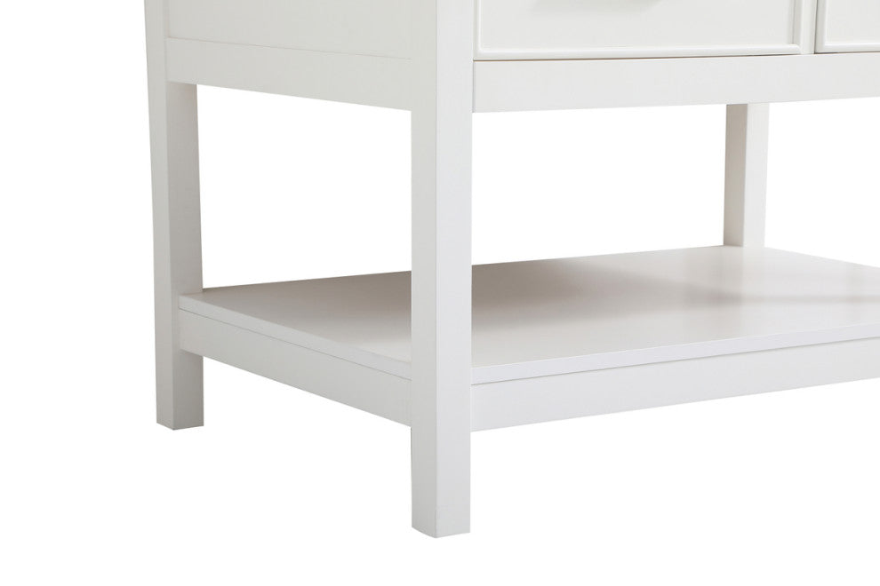 Skylar 36" Single Bathroom Vanity, White, With Backsplash
