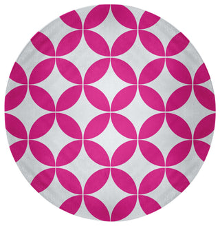 Eye Opener Spring Chenille Rug, Orchid, 5' Round