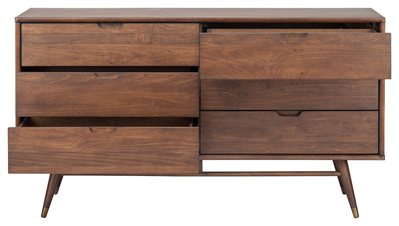 Daniel 6-Drawer Dresser, Walnut