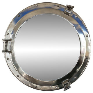Deluxe Class Porthole Mirror, Chrome, 20''