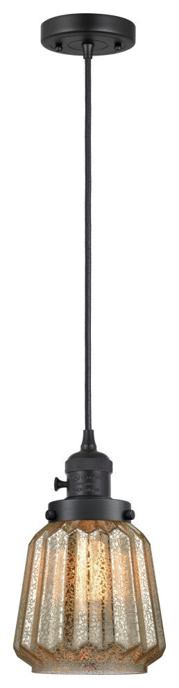 INNOVATIONS 201CSW-BK-G146 1-Light Mini Pendant Matte Black