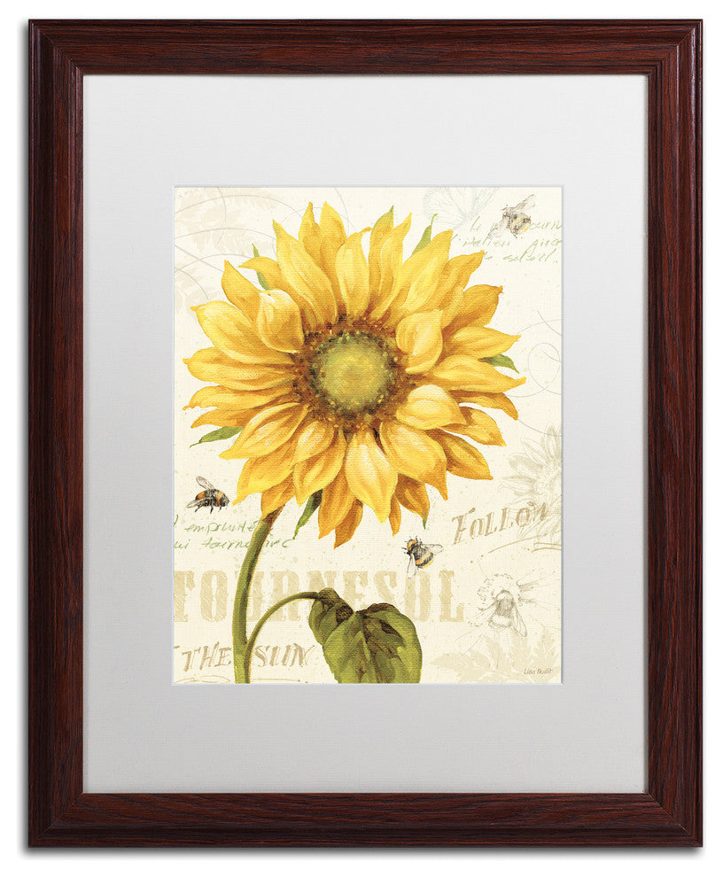 'Under the Sun I' Matted Framed Canvas Art by Lisa Audit