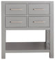 Avanity Brooks 30" Vanity Only, Chilled Gray Finish