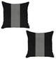 Set of 2 Black and White Houndstooth Pillow Covers