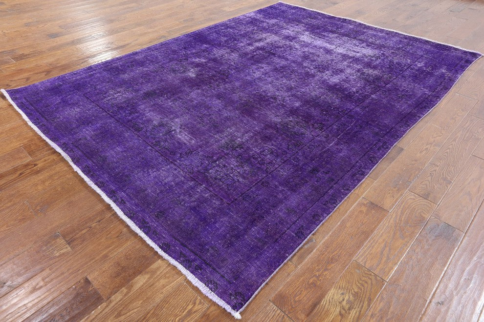 Overdyed Handmade 7'x9' Area Rug, W2635