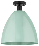 Innovations 616-1F-BK-MBD-12-SF 1 Light Semi-Flush Mount, Matte Black