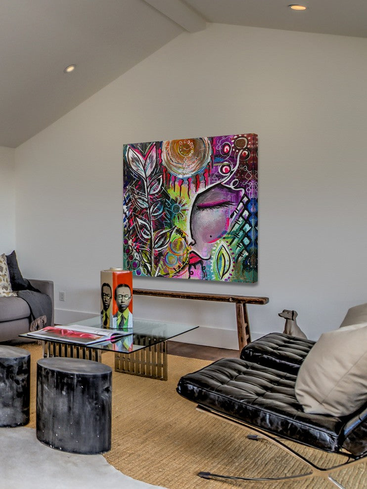 Marmont Hill, "Goddess" by Sloane Kady Painting on Wrapped Canvas, 24x24