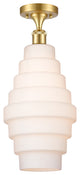 Innovations 516-1C-SG-G671-8 1-Light Semi-Flush Mount, Satin Gold