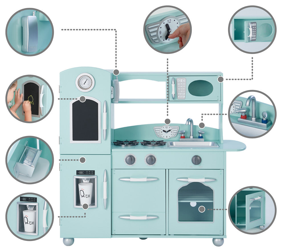 Little Chef Retro Play Kitchen - Mint