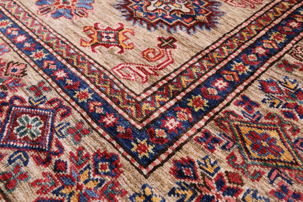 Super Kazak Hand Knotted Wool Rug 5' 8" X 7' 9" Q7696