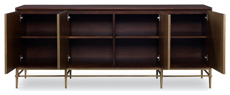 Ambella Home Collection - Phoenix Credenza in Antique Brass
