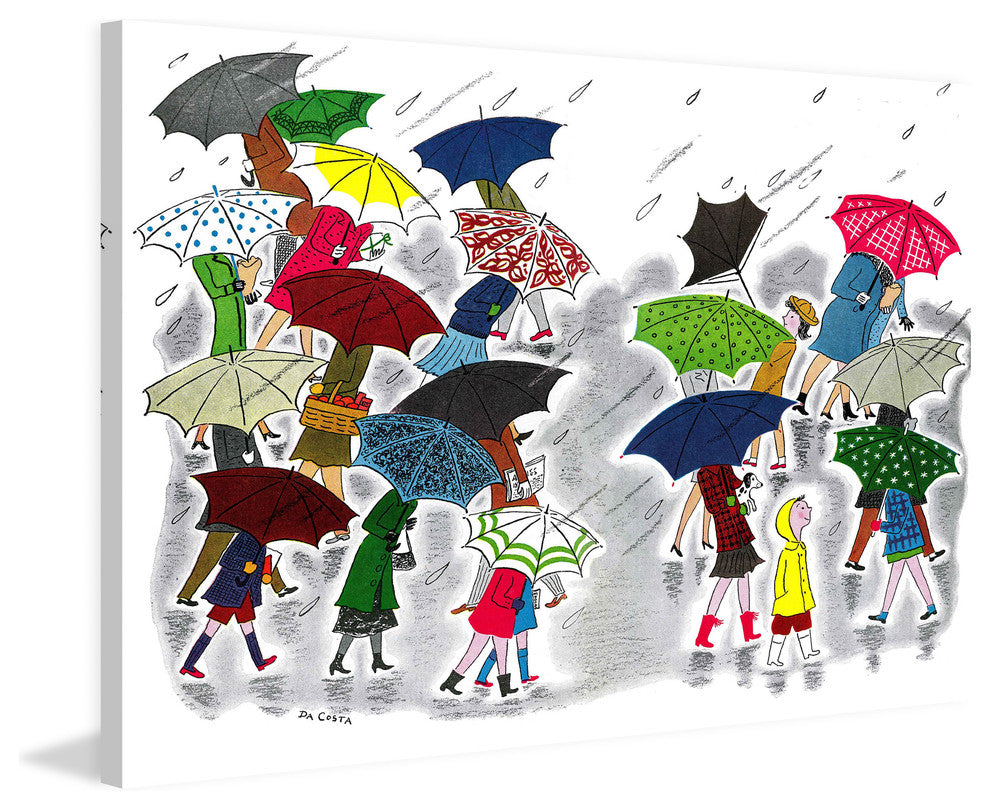 "Rainy Day" Painting Print on Canvas by Curtis