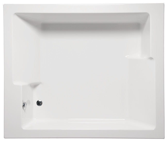 Malibu Pismo Rectangle Combination Whirlpool and Air Bathtub 72x60x22 Biscuit