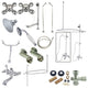 Kingston Brass Clawfoot Tub Faucet Package, Polished Chrome