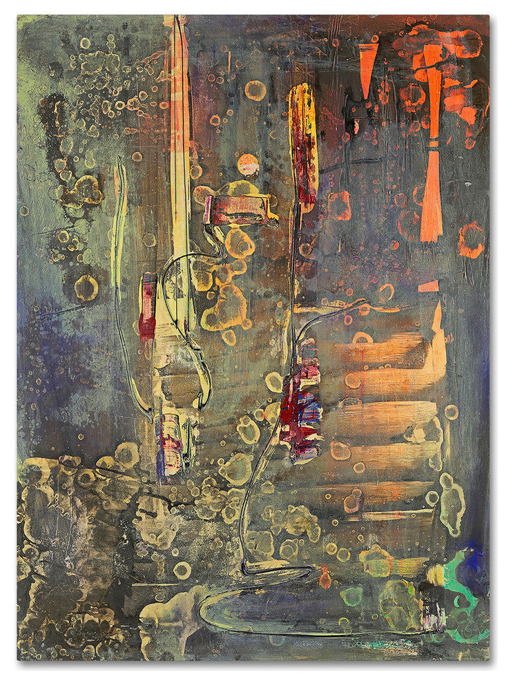 Pat Saunders-White 'Into The Dark' Canvas Art, 35"x47"