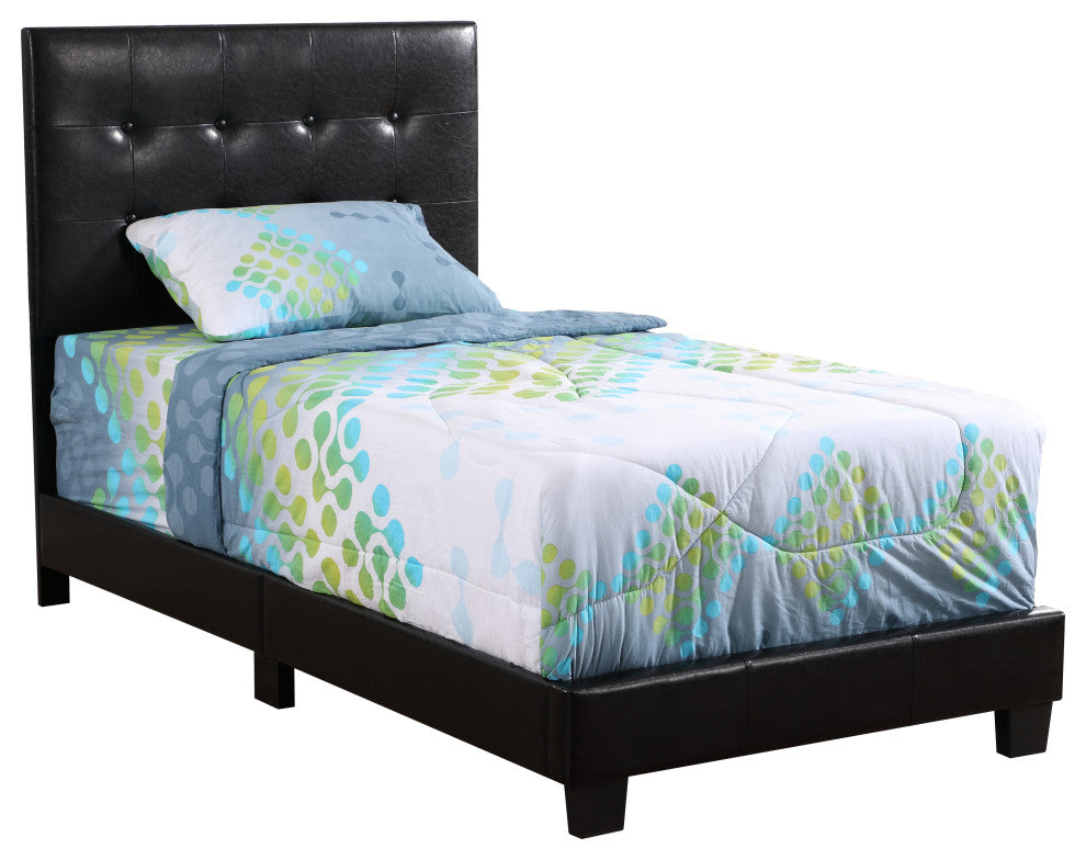 Caldwell Bed, Black, Twin