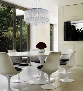 ET2 E23137 Spiral 22" 10 Light Pendant - Polished Chrome