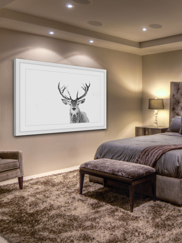 Marmont Hill, "Majestic Antlers" Framed Painting Print, 45x30
