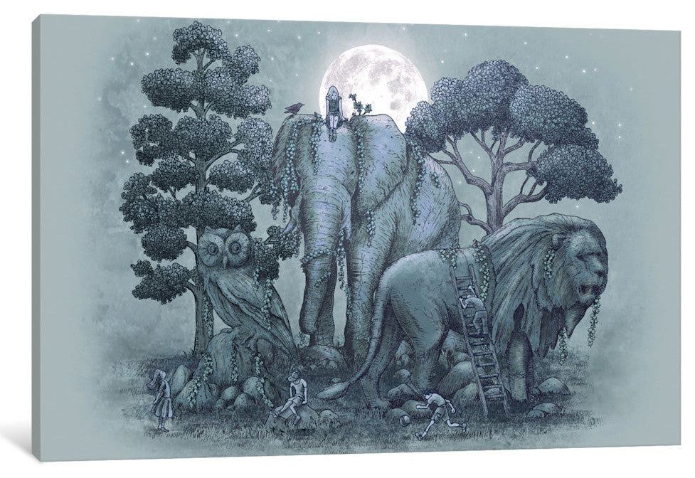 "Midnight in the Stone Garden" by Eric Fan, 18x12x1.5