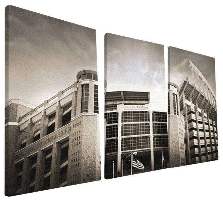 University of Texas Longhorns Texas Memorial Stadium Canvas Print, 24"x48"