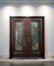 Exterior Front Entry Composite Double Door FRC08, 72"x80", Right Opening Inward