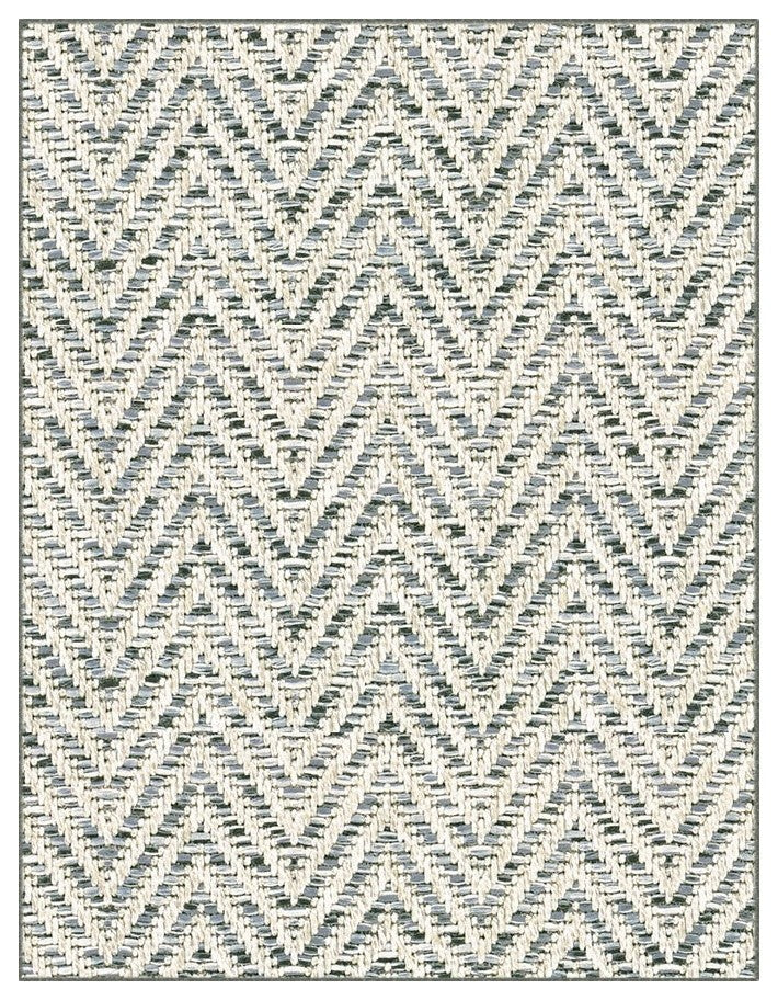 Couristan Tortola Indoor/Outdoor Accent Rugs - 50+ Custom Sizes, Silver, 7'x11'