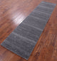 2' 7" X 10' 2" Hand Knotted Savannah Grass Wool and Silk Runner Rug Q11964