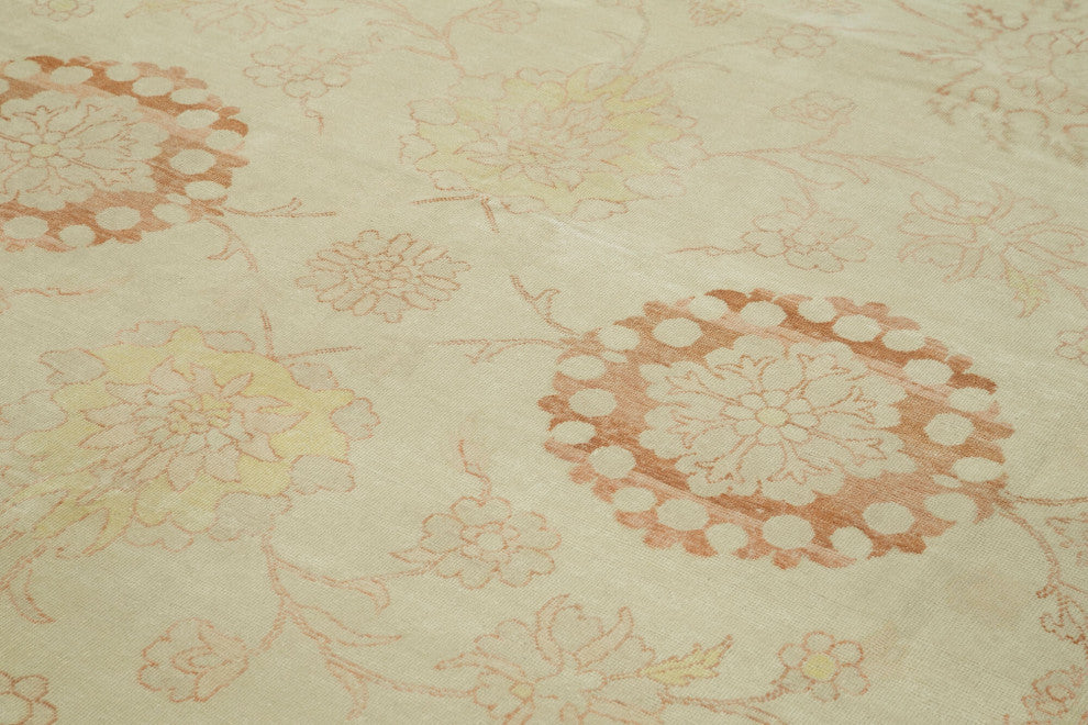 Rug N Carpet - Hand-Knotted Oriental 8' 7" x 11' 9" Soft Oushak Area Rug