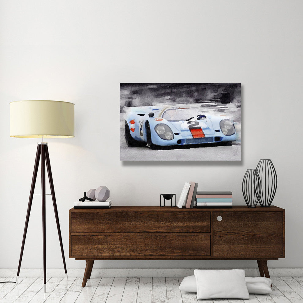 "Porsche 917 Gulf Watercolor" Fine Art Print