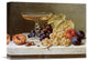 "A Glass of Champagne and Grapes" Canvas Giclee by Emilie Preyer, 16"x12"