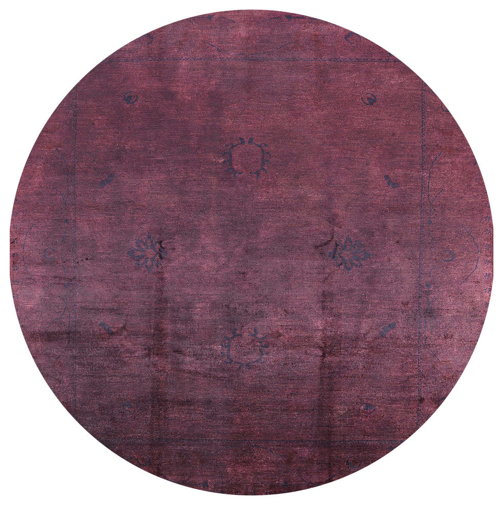 Ahgly Company Indoor Round Mid-Century Modern Area Rugs, 4' Round